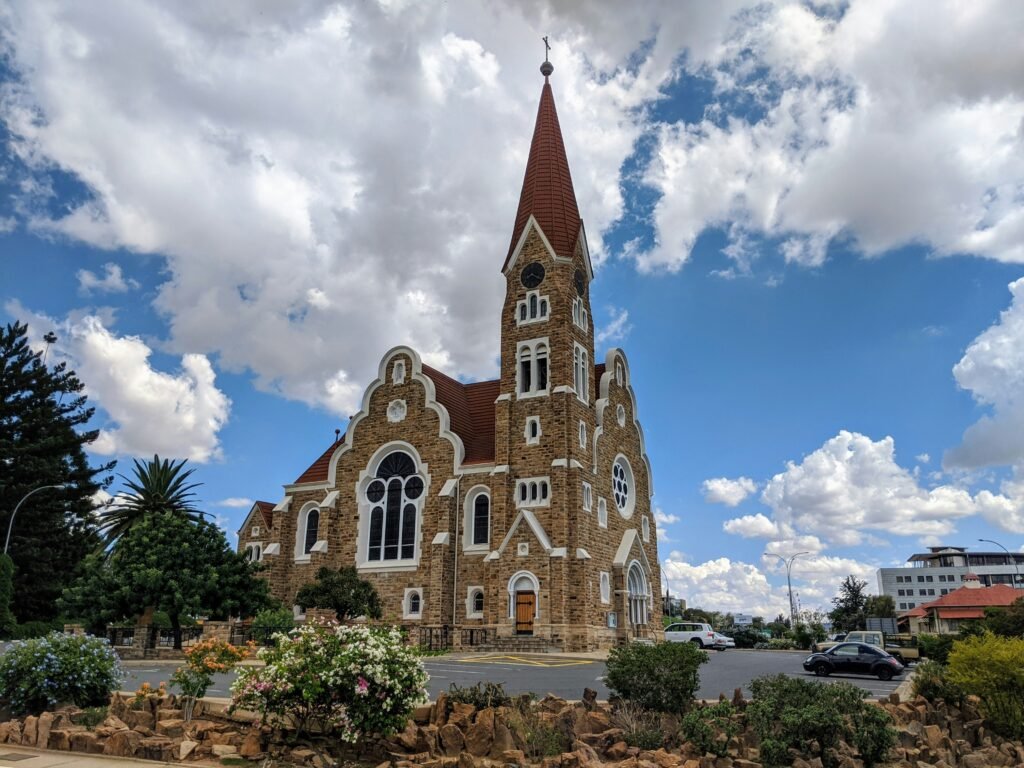 Christuskirche in Windhoek, Namibia, one of the best places to travel in September