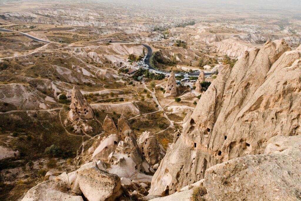 Nevşehir cityscape in Cappadocia, one of the best places to travel in September