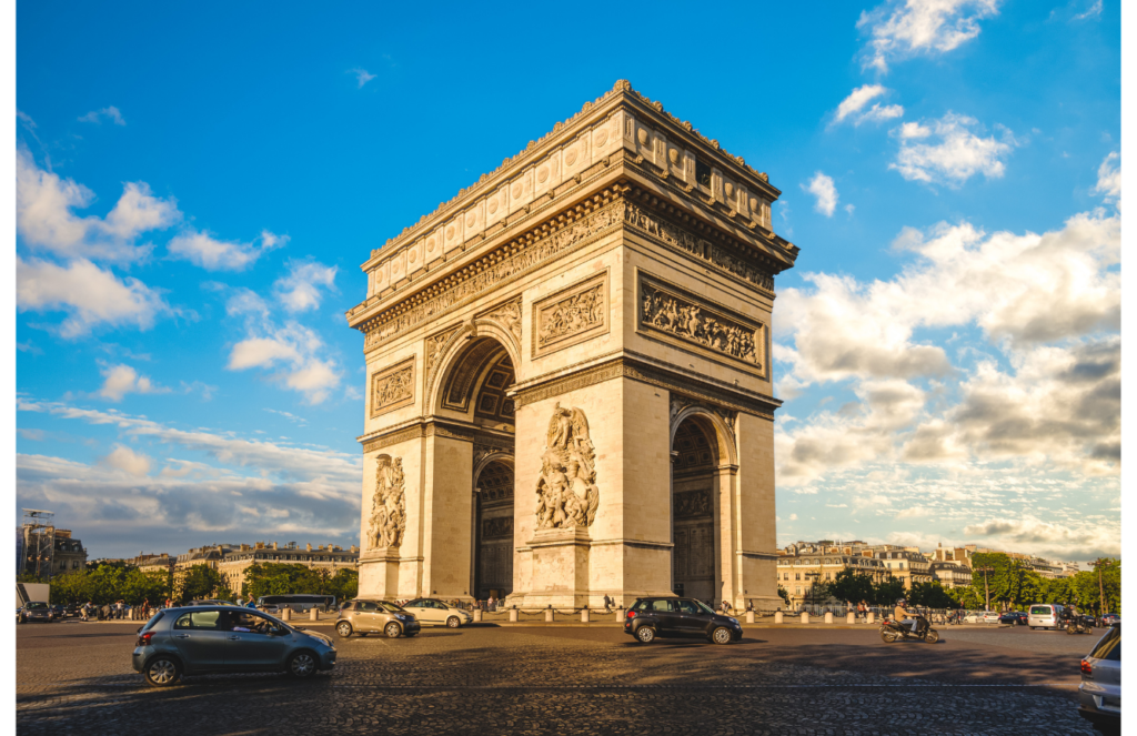 Arc de Triomphe in Paris, featured in our 4-day itinerary