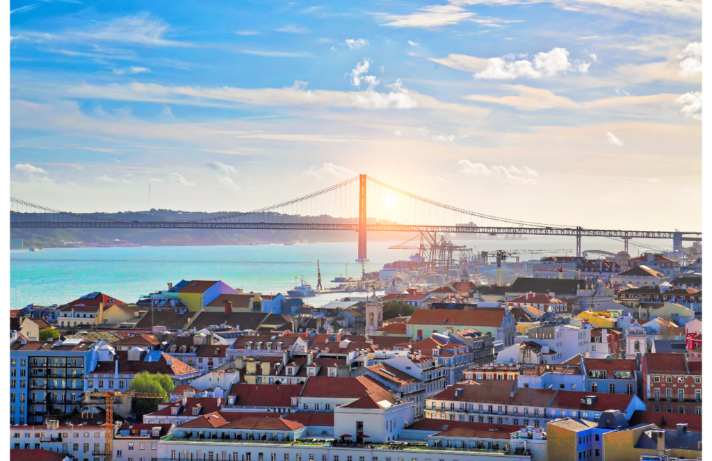 martim-moniz and intendente (parts) lisbon bridge view