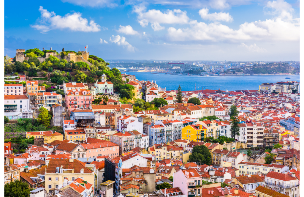 quiet-safe-central Lisbon, Portugal City Skyline