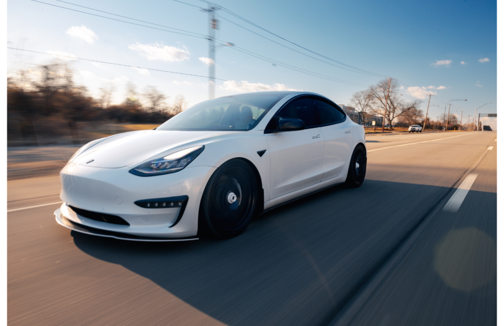 car driving on the road