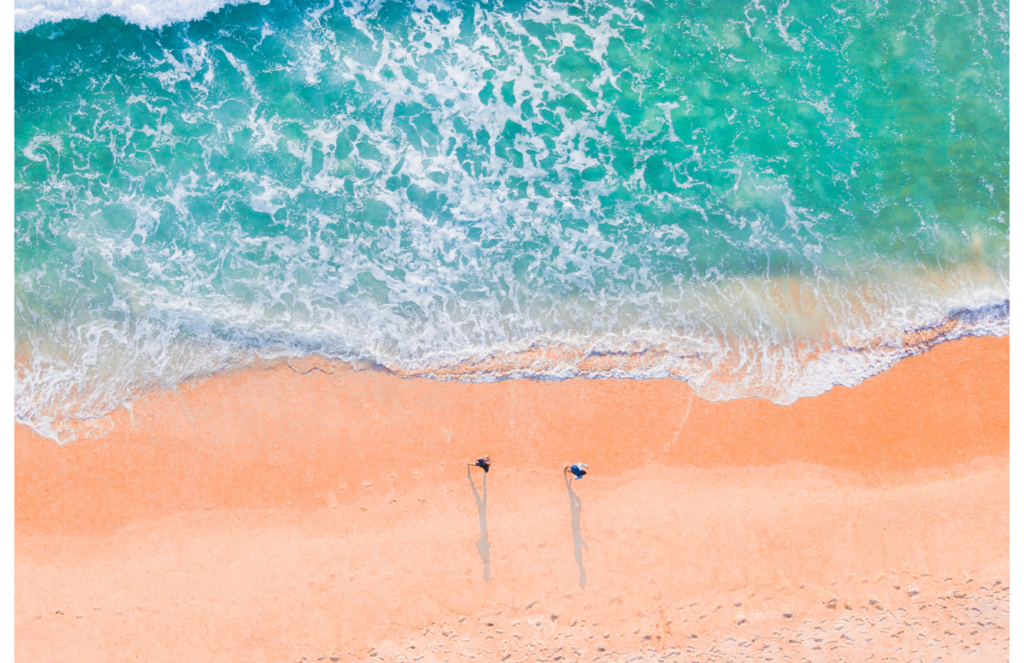Drone Footage of a Beach