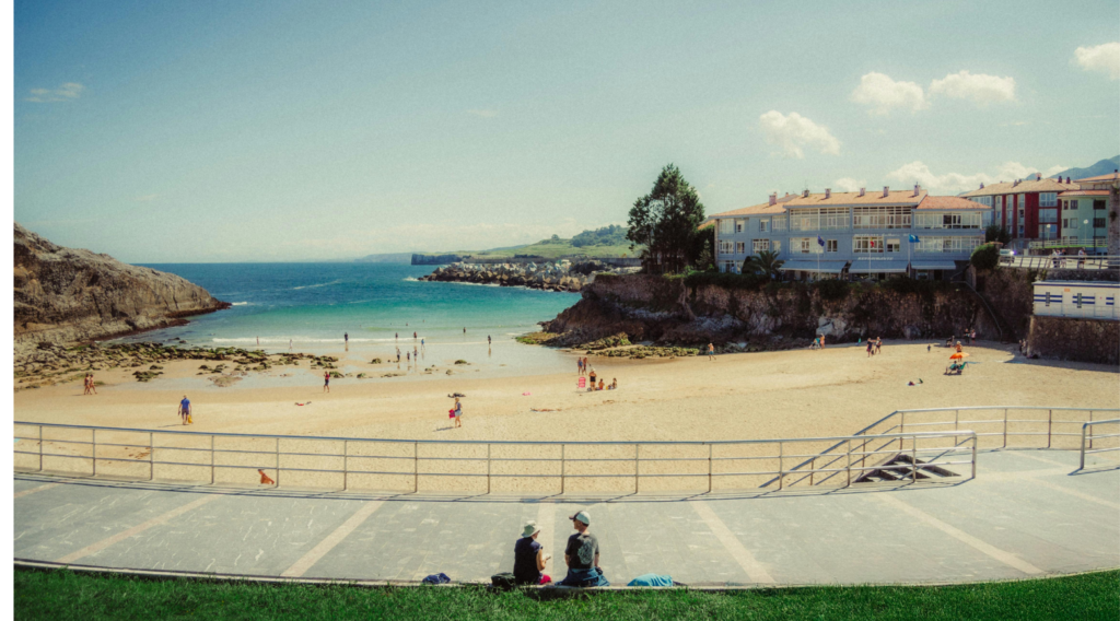 asturias travel guide- beach and people having fun
