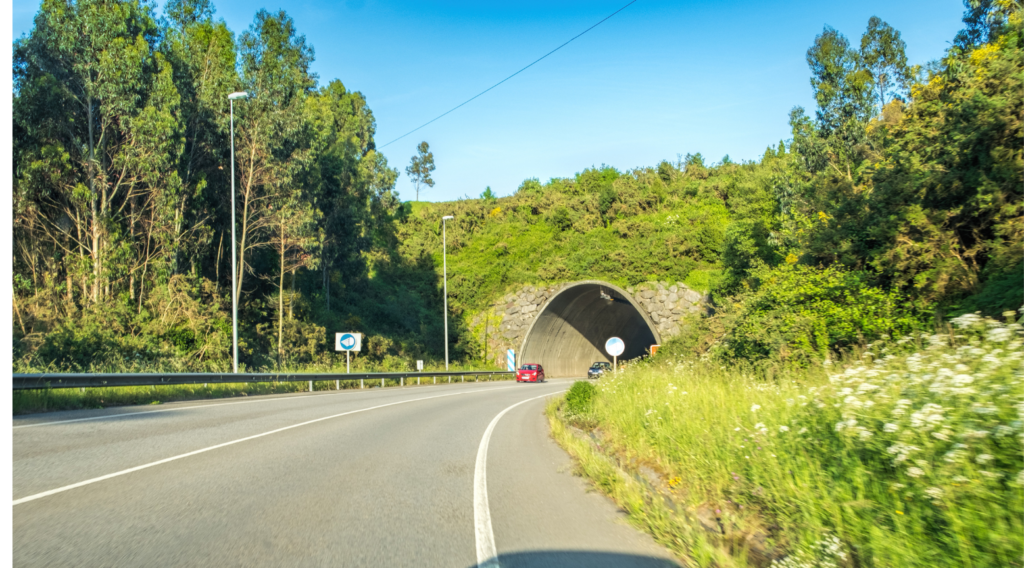 a tunnel in asturias